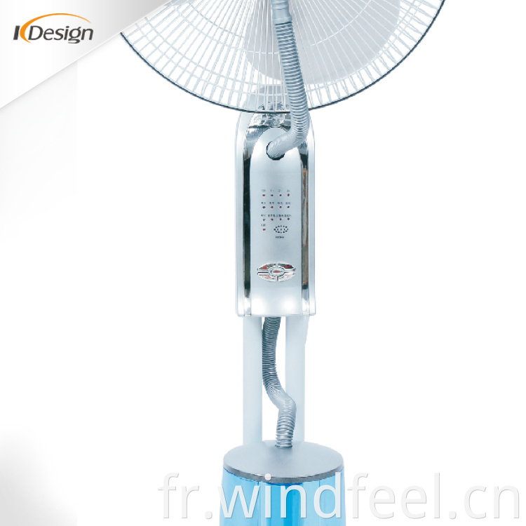 Ventilateur électrique de ventilateur de support de pulvérisation d'humidificateur avec de l'eau 16 pouces ce prix du ventilateur de brume fraîche en inde